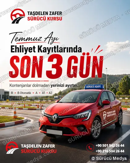 Sürücü Medya sosyal medya post tasarımı – Kayıt dönemi & kampanya
