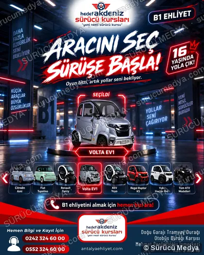 Sürücü Medya sosyal medya post tasarımı – Kayıt dönemi & kampanya