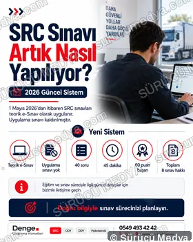 Sürücü Medya sosyal medya post tasarımı – SRC · ODY · psikoteknik bilgilendirme