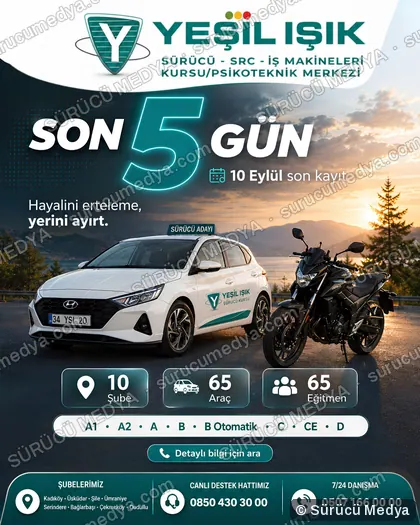 Sürücü Medya sosyal medya post tasarımı – Kayıt dönemi & kampanya