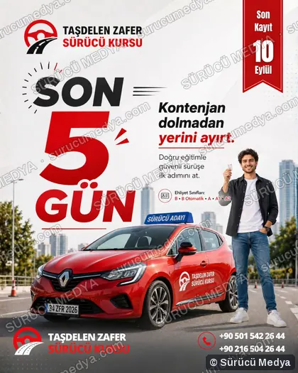 Sürücü Medya sosyal medya post tasarımı – Kayıt dönemi & kampanya