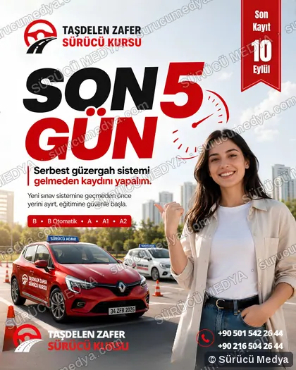 Sürücü Medya sosyal medya post tasarımı – Kayıt dönemi & kampanya