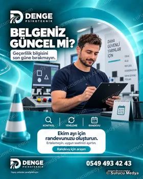 Sürücü Medya sosyal medya post tasarımı – SRC · ODY · psikoteknik bilgilendirme