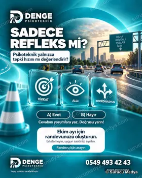 Sürücü Medya sosyal medya post tasarımı – SRC · ODY · psikoteknik bilgilendirme