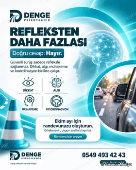 Sürücü Medya sosyal medya post tasarımı – SRC · ODY · psikoteknik bilgilendirme