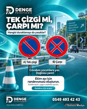 Sürücü Medya sosyal medya post tasarımı – SRC · ODY · psikoteknik bilgilendirme
