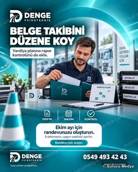 Sürücü Medya sosyal medya post tasarımı – SRC · ODY · psikoteknik bilgilendirme