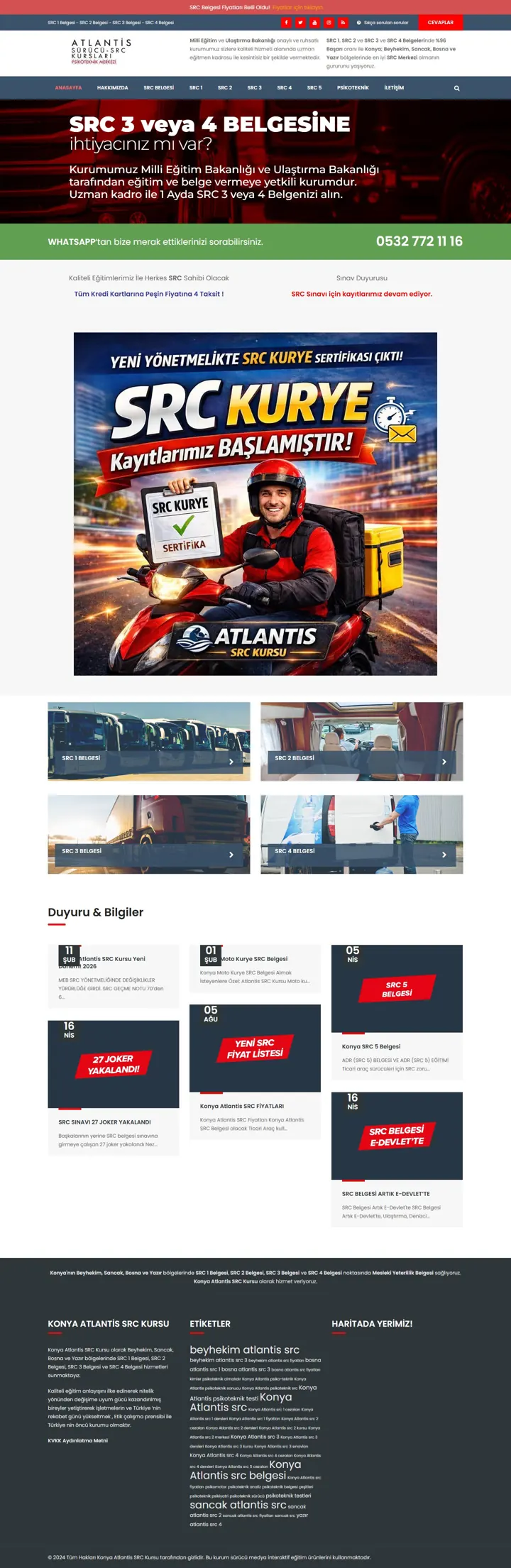 SRC Kursu V1 – atlantissrc.com masaüstü görünüm