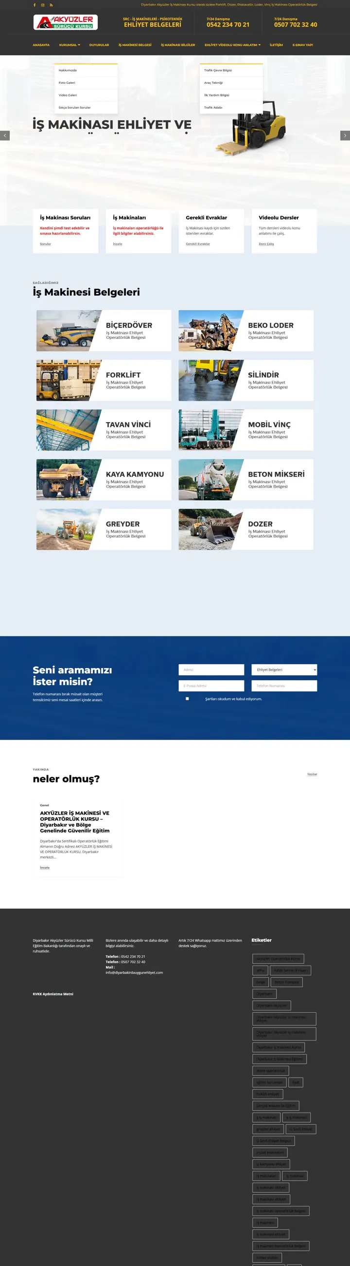 İş Makinası Kursu V1 – diyarbakirdaismakinasi.com masaüstü görünüm