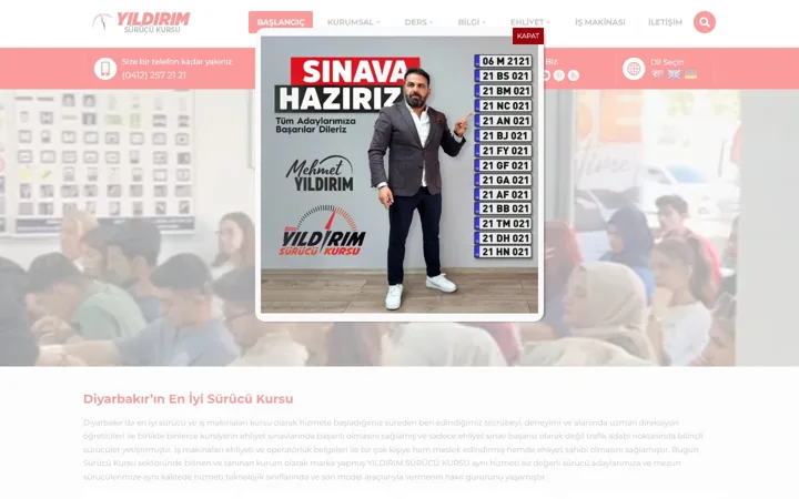 Diyarbakır Ehliyet web sitesi – diyarbakirehliyet.com
