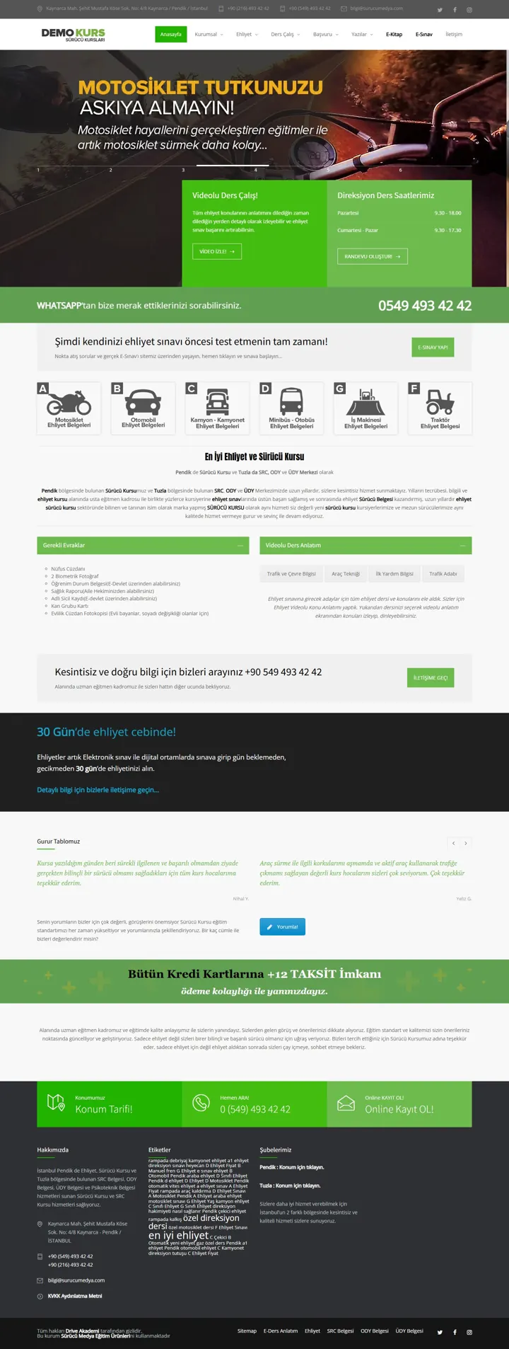 Sürücü Kursu V3 – ehliyet.org.tr masaüstü görünüm