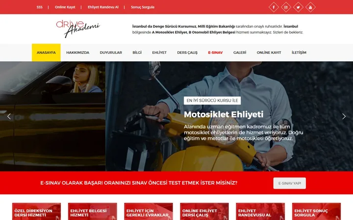 Sürücü Merkezi web sitesi – surucumerkezi.com.tr
